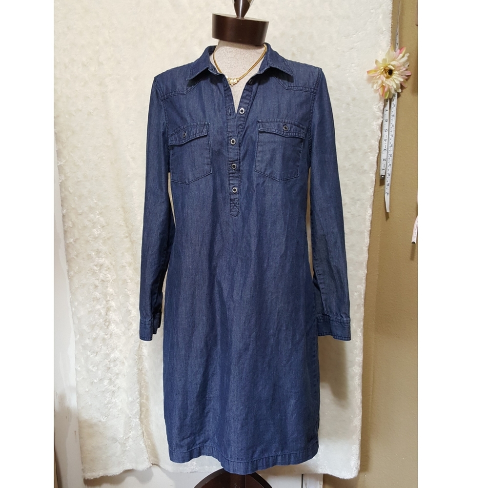 OLD NAVY shirt dress Sz M